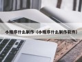 利津小程序什么制作（小程序什么制作软件）