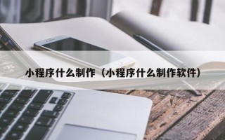 利津小程序什么制作（小程序什么制作软件）