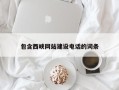 利津包含西峡网站建设电话的词条